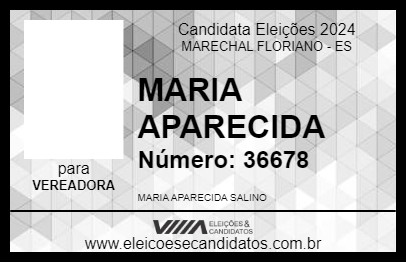 Candidato CIDA DO ZÉ DO TELHADO 2024 - MARECHAL FLORIANO - Eleições