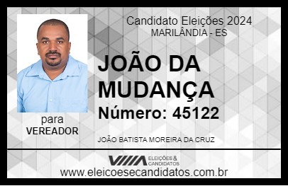 Candidato JOÃO DA MUDANÇA 2024 - MARILÂNDIA - Eleições