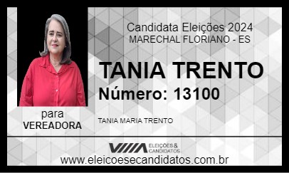 Candidato TANIA TRENTO 2024 - MARECHAL FLORIANO - Eleições