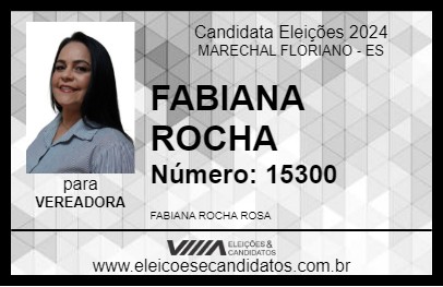 Candidato FABIANA ROCHA 2024 - MARECHAL FLORIANO - Eleições