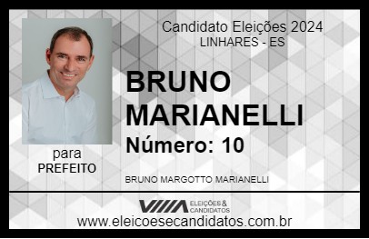 Candidato BRUNO MARIANELLI 2024 - LINHARES - Eleições