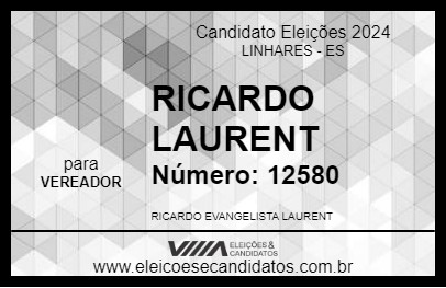 Candidato RICARDO LAURENT 2024 - LINHARES - Eleições