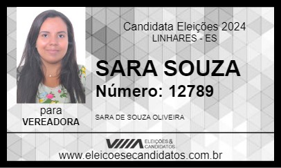 Candidato SARA SOUZA 2024 - LINHARES - Eleições