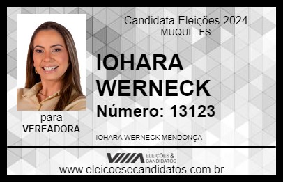 Candidato IOHARA WERNECK 2024 - MUQUI - Eleições