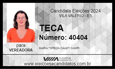 Candidato TECA 2024 - VILA VALÉRIO - Eleições