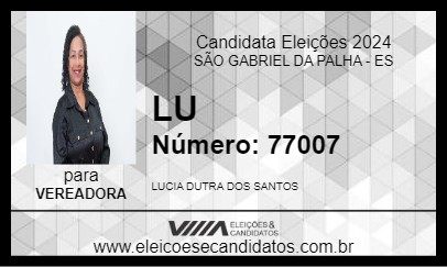 Candidato LU 2024 - SÃO GABRIEL DA PALHA - Eleições