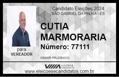 Candidato NEGUIN CUTIA 2024 - SÃO GABRIEL DA PALHA - Eleições