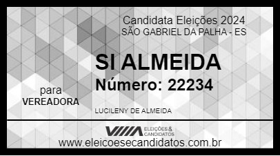 Candidato SI ALMEIDA 2024 - SÃO GABRIEL DA PALHA - Eleições