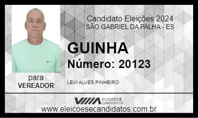 Candidato GUINHA 2024 - SÃO GABRIEL DA PALHA - Eleições