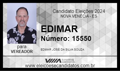 Candidato EDMAR CAFÉ 2024 - NOVA VENÉCIA - Eleições