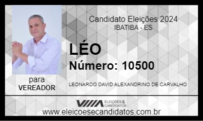 Candidato LÉO  2024 - IBATIBA - Eleições