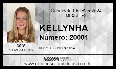 Candidato KELLYNHA 2024 - MUQUI - Eleições