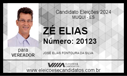 Candidato ZÉ ELIAS  2024 - MUQUI - Eleições