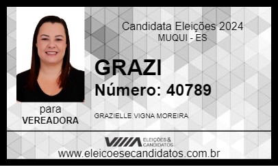 Candidato GRAZI 2024 - MUQUI - Eleições