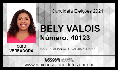 Candidato BELY VALOIS 2024 - MUQUI - Eleições