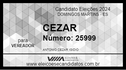 Candidato CEZAR 2024 - DOMINGOS MARTINS - Eleições