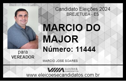 Candidato MARCIO DO MAJOR 2024 - BREJETUBA - Eleições