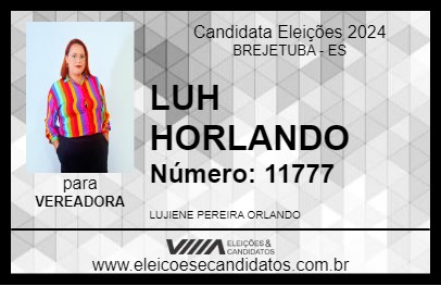 Candidato LUH HORLANDO 2024 - BREJETUBA - Eleições