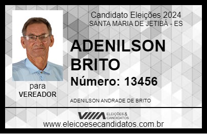 Candidato ADENILSON BRITO 2024 - SANTA MARIA DE JETIBÁ - Eleições