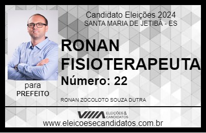 Candidato RONAN FISIOTERAPEUTA 2024 - SANTA MARIA DE JETIBÁ - Eleições