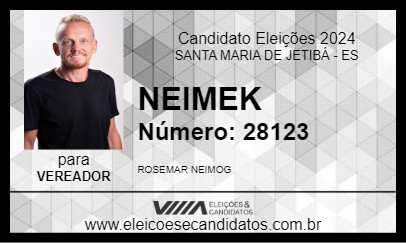 Candidato NEIMEK 2024 - SANTA MARIA DE JETIBÁ - Eleições