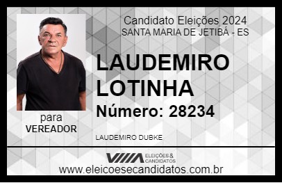 Candidato LAUDEMIRO LOTINHA 2024 - SANTA MARIA DE JETIBÁ - Eleições