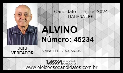 Candidato ALVINO 2024 - ITARANA - Eleições