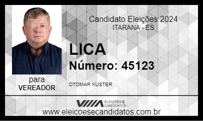 Candidato LICA 2024 - ITARANA - Eleições