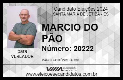 Candidato MARCIO DO PÃO 2024 - SANTA MARIA DE JETIBÁ - Eleições