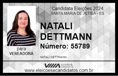 Candidato NATALI DETTMANN 2024 - SANTA MARIA DE JETIBÁ - Eleições