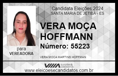 Candidato VERA MOÇA HOFFMANN 2024 - SANTA MARIA DE JETIBÁ - Eleições