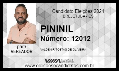 Candidato PININIL 2024 - BREJETUBA - Eleições