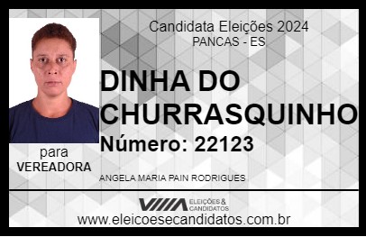 Candidato DINHA DO CHURRASQUINHO 2024 - PANCAS - Eleições