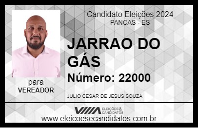 Candidato JARRAO DO GÁS 2024 - PANCAS - Eleições