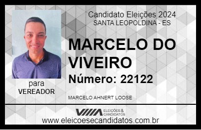 Candidato MARCELO DO VIVEIRO 2024 - SANTA LEOPOLDINA - Eleições