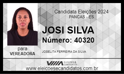 Candidato JOSI SILVA 2024 - PANCAS - Eleições