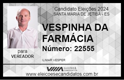 Candidato VESPINHA DA FARMÁCIA 2024 - SANTA MARIA DE JETIBÁ - Eleições