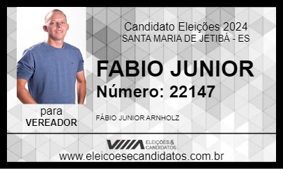 Candidato FABIO JUNIOR 2024 - SANTA MARIA DE JETIBÁ - Eleições