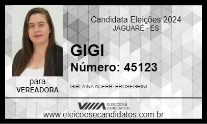 Candidato GIGI 2024 - JAGUARÉ - Eleições