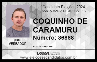 Candidato COQUINHO DE CARAMURU 2024 - SANTA MARIA DE JETIBÁ - Eleições