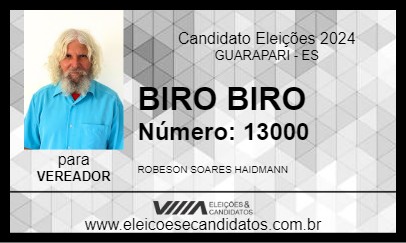 Candidato BIRO BIRO 2024 - GUARAPARI - Eleições