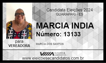 Candidato MARCIA INDIA 2024 - GUARAPARI - Eleições