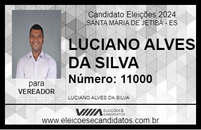 Candidato LUCIANO ALVES DA SILVA 2024 - SANTA MARIA DE JETIBÁ - Eleições