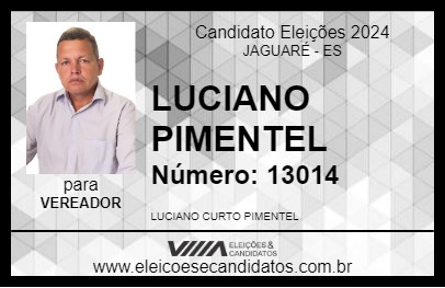 Candidato LUCIANO PIMENTEL 2024 - JAGUARÉ - Eleições