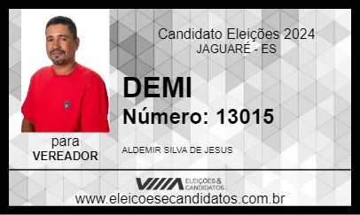 Candidato DEMI 2024 - JAGUARÉ - Eleições