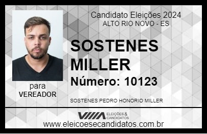 Candidato SOSTENES MILLER 2024 - ALTO RIO NOVO - Eleições