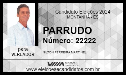 Candidato PARRUDO 2024 - MONTANHA - Eleições