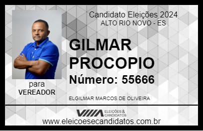 Candidato GILMAR PROCOPIO 2024 - ALTO RIO NOVO - Eleições