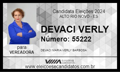 Candidato DEVACI VERLY 2024 - ALTO RIO NOVO - Eleições