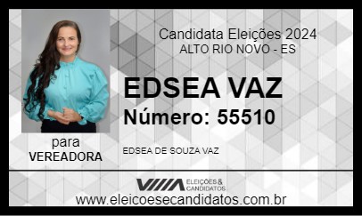 Candidato EDSEA VAZ 2024 - ALTO RIO NOVO - Eleições